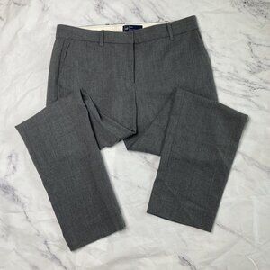 Gap True Straight Dress Pants Womens Size 10 Gray Wool Blend Career A102